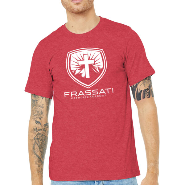 BELLA + CANVAS Unisex Heather CVC Short Sleeve Tee - Printed Logo Thumbnail