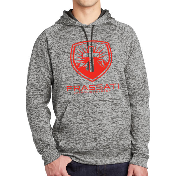 Sport Tek PosiCharge Electric Heather Fleeced Hooded Pullover - Printed Logo Thumbnail