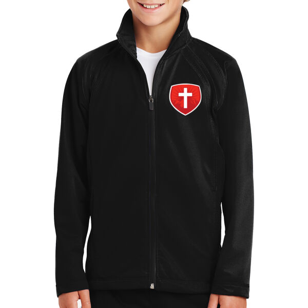 Sport Tek Youth Tricot Track Jacket - Printed Logo Thumbnail
