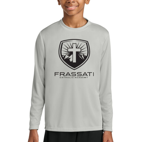 A4 Youth Cooling Performance Long Sleeve Tee - Printed Logo Thumbnail