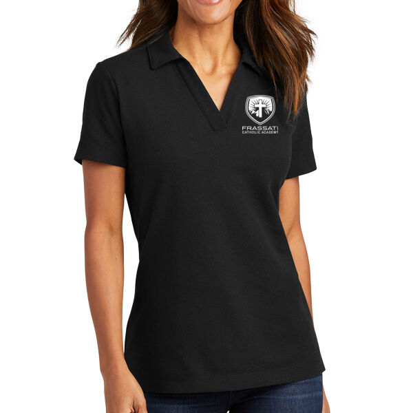 Port Authority Womens C FREE Cotton Blend Pique Polo - Embroidered Logo Thumbnail