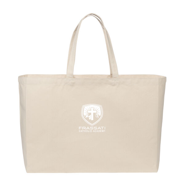 Port Authority Cotton Canvas Jumbo Tote - Embroidered Logo Thumbnail