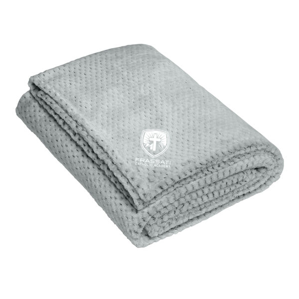 Port Authority Plush Texture Blanket - Embroidered Logo Thumbnail