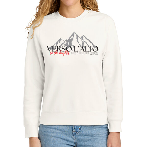 District Womens VIT Fleece Crew - Printed Logos Thumbnail