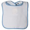 Infant Contrast Trim Terry Bib Thumbnail