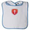 Infant Contrast Trim Terry Bib Thumbnail