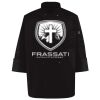 Ten Pearl Button Black Chef Coat Thumbnail