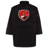 Ten Pearl Button Black Chef Coat Thumbnail