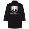 Ten Pearl Button Black Chef Coat Thumbnail