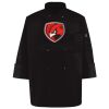 Ten Pearl Button Black Chef Coat Thumbnail